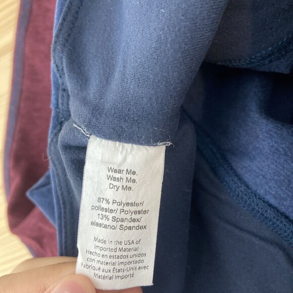 Beyond Yoga Leggings Womens Small Red Blue Colorblock Activewear Stretch - Picture 6 of 7